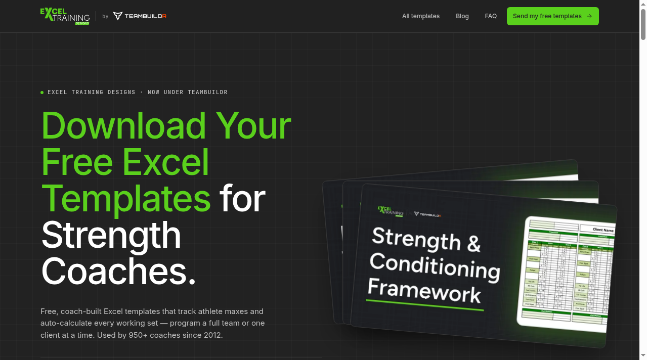 Homepage of exceltrainingdesigns.com